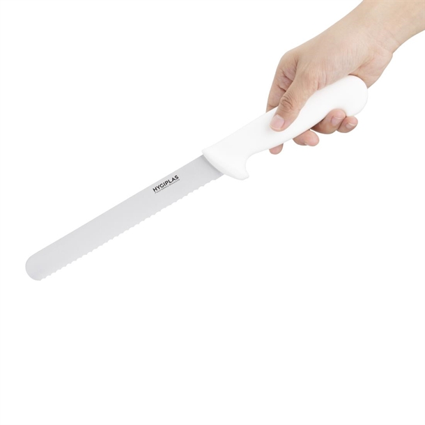 Hygiplas Bread Knife White 205mm Hygiplas Bread Knife White 205mm