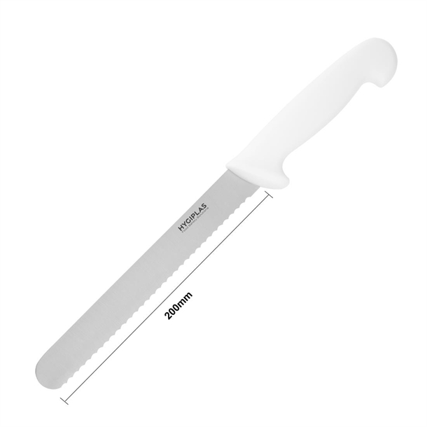 Hygiplas Bread Knife White 205mm Hygiplas Bread Knife White 205mm