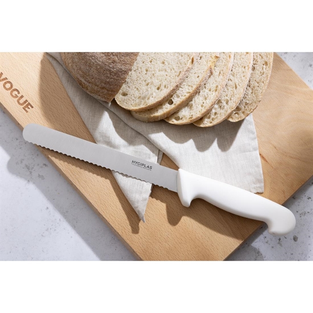 Hygiplas Bread Knife White 205mm Hygiplas Bread Knife White 205mm