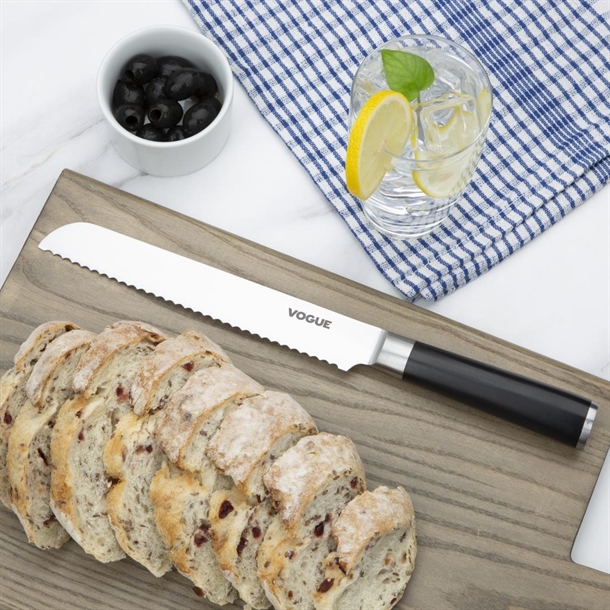Vogue Bistro Bread Knife Black 205mm Vogue Bistro Bread Knife Black 205mm