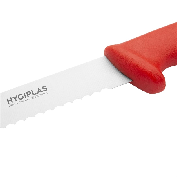 Hygiplas Slicer Serrated Red Knife 305mm