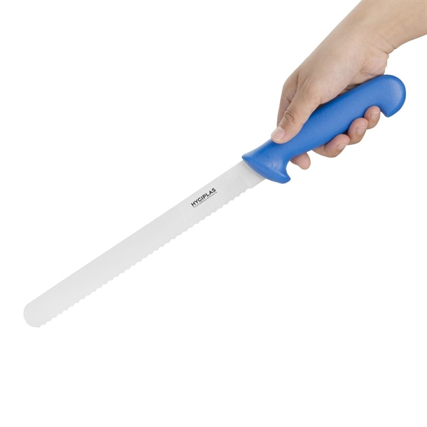 Hygiplas Slicer Serrated Blue 250mm Hygiplas Slicer Serrated Blue 250mm