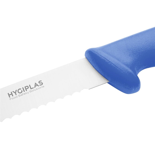 Hygiplas Slicer Serrated Blue 250mm Hygiplas Slicer Serrated Blue 250mm