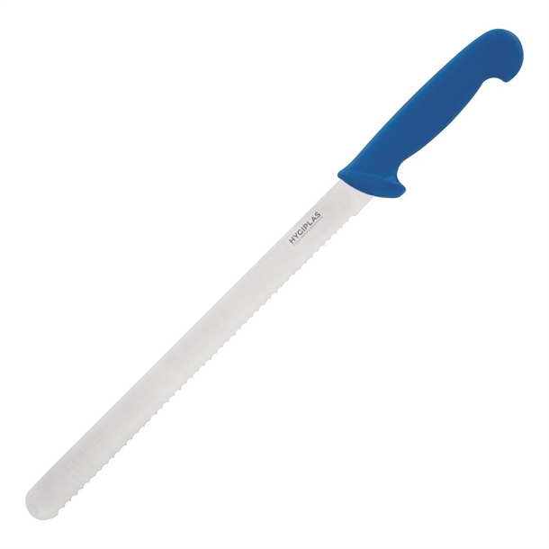 Hygiplas Serrated Slicer Blue 305mm Hygiplas Serrated Slicer Blue 305mm