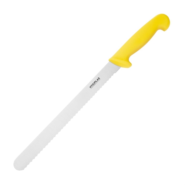 Hygiplas Serrated Slicer Yellow 305mm Hygiplas Serrated Slicer Yellow 305mm