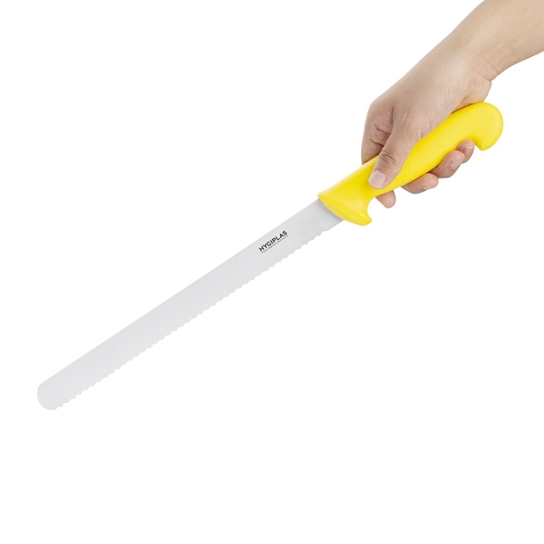 Hygiplas Serrated Slicer Yellow 305mm Hygiplas Serrated Slicer Yellow 305mm