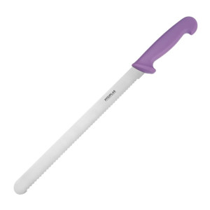Hygiplas Slicer Serrated Purple Knife 305mm