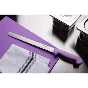 Hygiplas Slicer Serrated Purple Knife 305mm