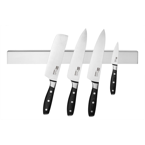 Vogue Stainless Steel Magnetic Knife Rack 450mm Vogue Stainless Steel Magnetic Knife Rack 450mm