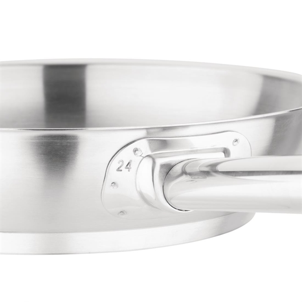Vogue Stainless Steel Frying Pan 240mm Vogue Stainless Steel Frying Pan 240mm
