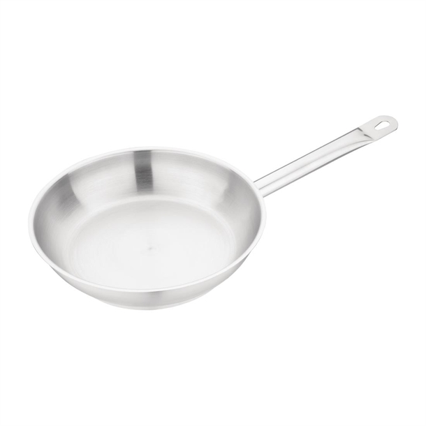 Vogue Stainless Steel Frying Pan 240mm Vogue Stainless Steel Frying Pan 240mm