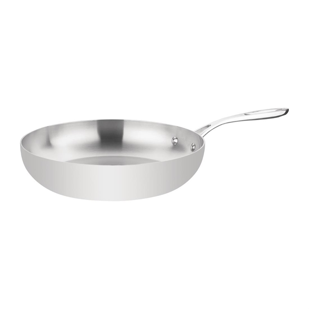 Vogue Stainless Steel & Aluminium Tri-Wall Frying Pan 280mm Vogue Stainless Steel & Aluminium Tri-Wall Frying Pan 280mm
