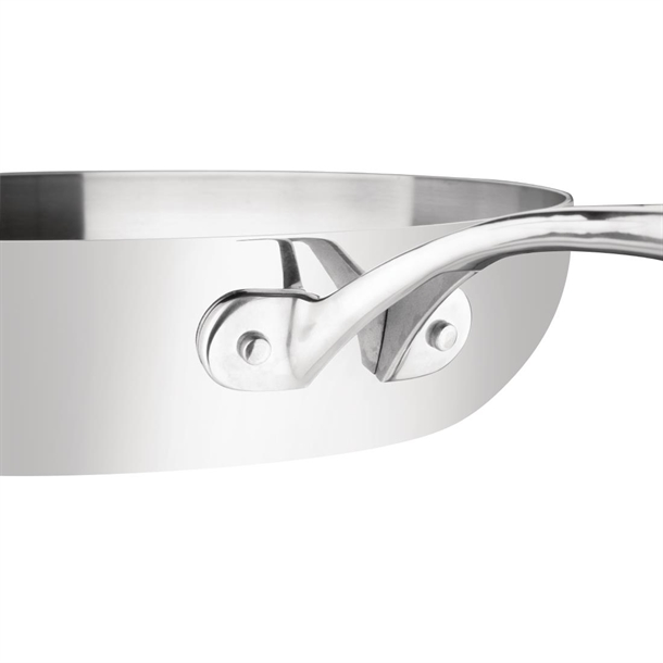 Vogue Stainless Steel & Aluminium Tri-Wall Frying Pan 280mm Vogue Stainless Steel & Aluminium Tri-Wall Frying Pan 280mm