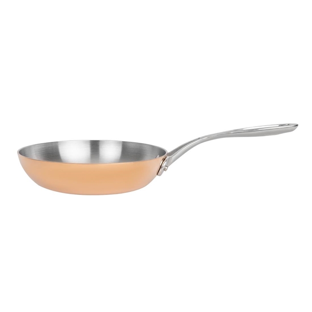 Vogue Copper Tri-Wall Frying Pan 200mm Vogue Copper Tri-Wall Frying Pan 200mm