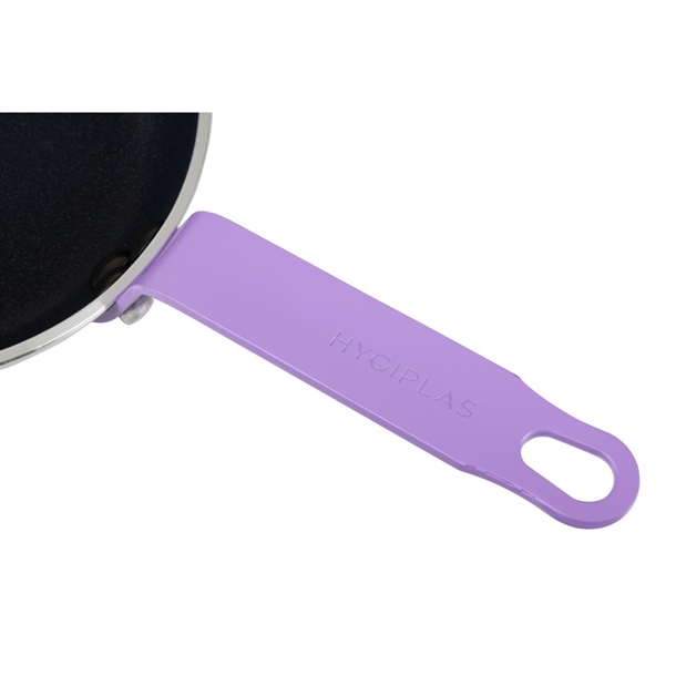 Hygiplas Aluminium Non-Stick Teflon Platinum Plus Frying Pan with Purple Handle 200mm