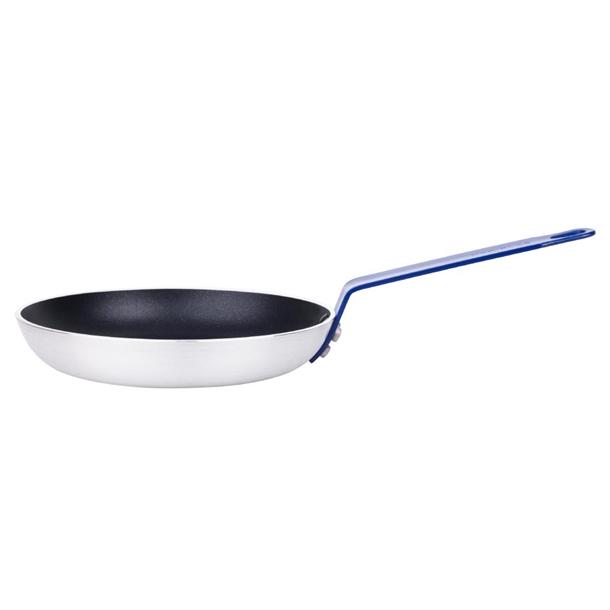 Hygiplas Aluminium Non-stick Teflon Platinum Plus Frying Pan with Blue Handle 24cm Hygiplas Aluminium Non-stick Teflon Platinum Plus Frying Pan with Blue Handle 24cm