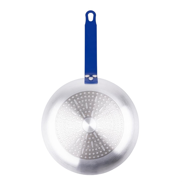Hygiplas Aluminium Non-stick Teflon Platinum Plus Frying Pan with Blue Handle 24cm Hygiplas Aluminium Non-stick Teflon Platinum Plus Frying Pan with Blue Handle 24cm