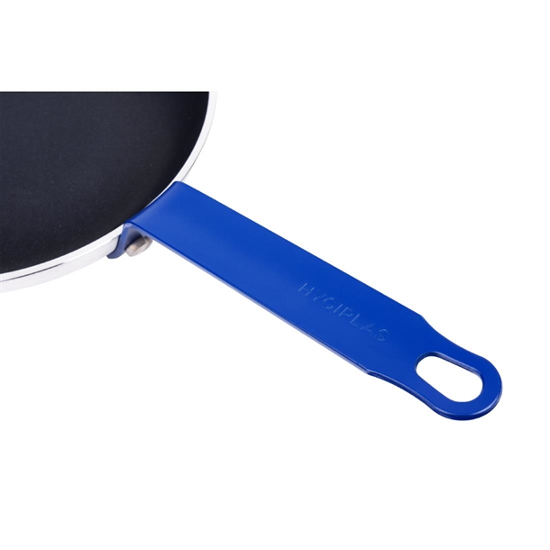 Hygiplas Aluminium Non-stick Teflon Platinum Plus Frying Pan with Blue Handle 24cm Hygiplas Aluminium Non-stick Teflon Platinum Plus Frying Pan with Blue Handle 24cm