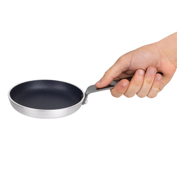 Vogue Aluminium Non-Stick Teflon Blinis Pan 120mm