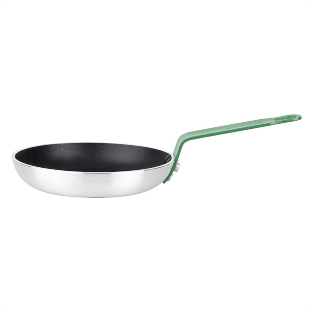 Hygiplas Aluminium Non-stick Teflon Platinum Plus Frying Pan Green Handle 20cm