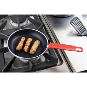 Hygiplas Aluminium Non-stick Teflon Platinum Plus Frying Pan with Red Handle 200mm Hygiplas Aluminium Non-stick Teflon Platinum Plus Frying Pan with Red Handle 200mm