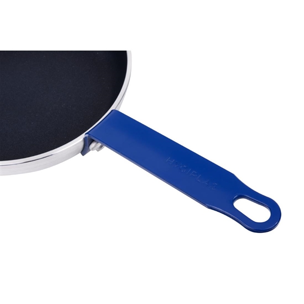 Hygiplas Aluminium Non-Stick Teflon Platinum Plus Frying Pan with Blue Handle 200mm Hygiplas Aluminium Non-Stick Teflon Platinum Plus Frying Pan with Blue Handle 200mm