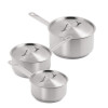 Special Offer Vogue Stainless Steel Saucepan Set (3 Pack) Special Offer Vogue Stainless Steel Saucepan Set (3 Pack)