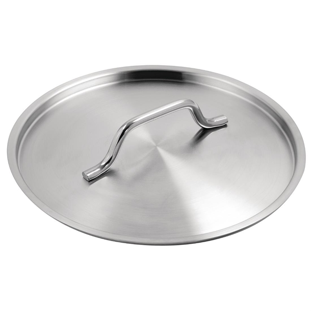 Vogue Stainless Steel Saucepan With Lid 240mm Vogue Stainless Steel Saucepan With Lid 240mm