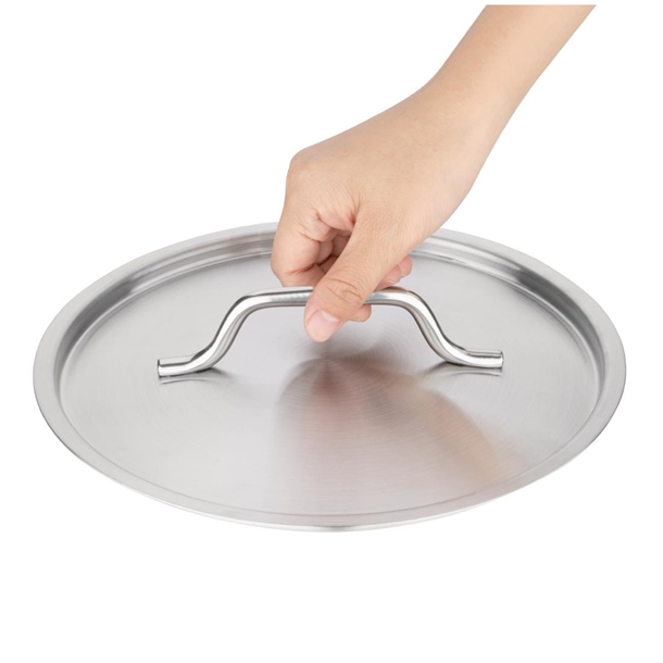 Vogue Stainless Steel Saucepan Lid 240mm Vogue Stainless Steel Saucepan Lid 240mm