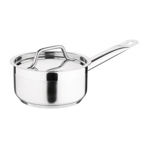 Nisbets Essentials Stainless Steel Saucepan With Lid 140mm