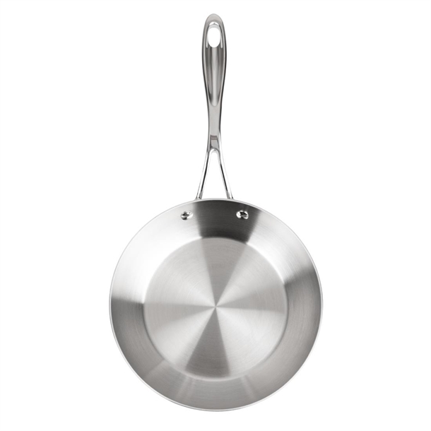 Vogue Stainless Steel & Aluminium Tri-Wall Frying Pan 200mm Vogue Stainless Steel & Aluminium Tri-Wall Frying Pan 200mm