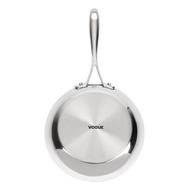 Vogue Stainless Steel & Aluminium Tri-Wall Frying Pan 200mm Vogue Stainless Steel & Aluminium Tri-Wall Frying Pan 200mm