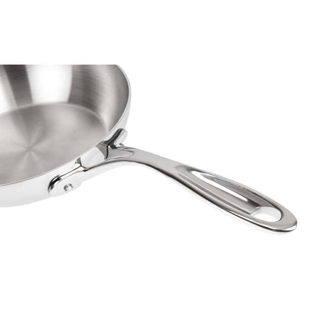 Vogue Stainless Steel & Aluminium Tri-Wall Frying Pan 200mm Vogue Stainless Steel & Aluminium Tri-Wall Frying Pan 200mm