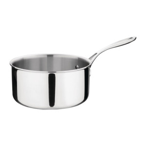 Vogue Stainless Steel & Aluminium Tri-Wall Saucepan 200mm