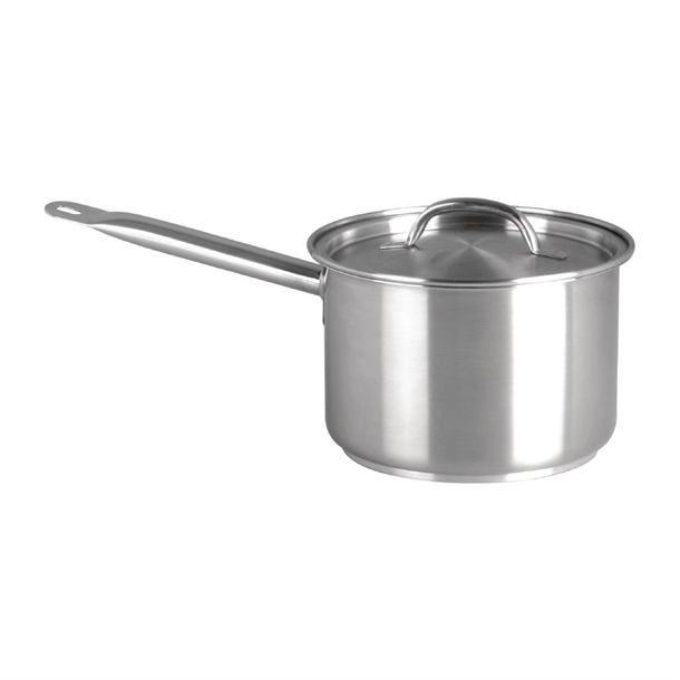 Chef Inox Elite Saucepan with Lid 1.2Ltr - B2B
