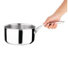 Vogue Stainless Steel Tri-Wall Saucepan 180mm