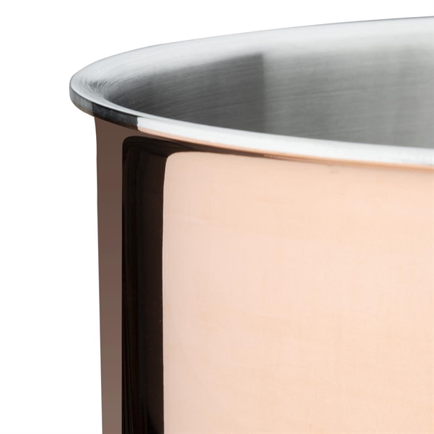 Vogue Copper Tri-Wall Saucepan 200mm Vogue Copper Tri-Wall Saucepan 200mm