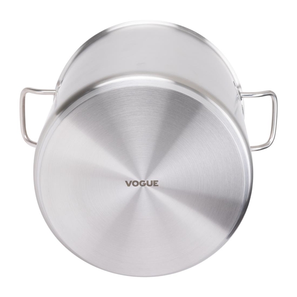 Vogue Stainless Steel Deep Stock Pot 300mm