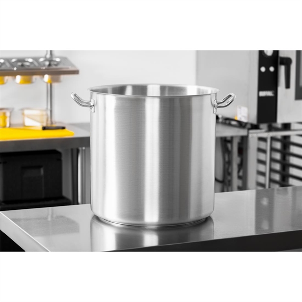 Vogue Stainless Steel Deep Stock Pot 400mm