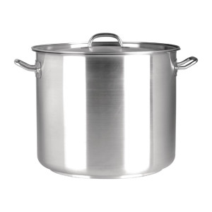 Chef Inox Elite Stock Pot with Lid 25.5Ltr