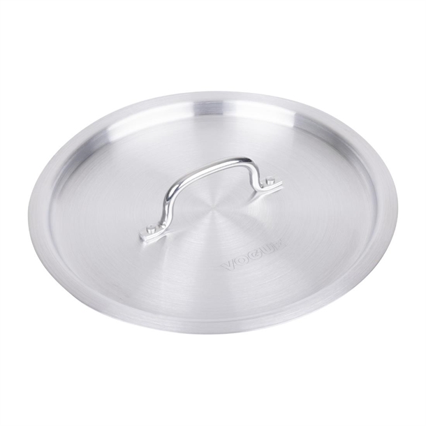 Vogue Aluminium Deep Boiling Pot Lid 240mm