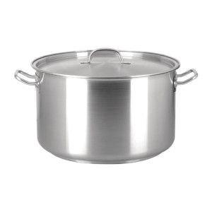 Chef Inox Elite Sauce Pot with Lid 22Ltr