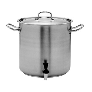 Pujadas Stockpot with Cover and Tap Inox-Pro 400mm - 50Ltr Pujadas Stockpot with Cover and Tap Inox-Pro 400mm - 50Ltr