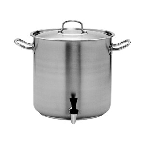 Pujadas Stockpot with Cover and Tap Inox-Pro 350mm - 33.6Ltr Pujadas Stockpot with Cover and Tap Inox-Pro 350mm - 33.6Ltr