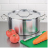 Nisbets Essentials Stainless Steel Stew Pot With Lid  320mm