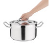 Nisbets Essentials Stainless Steel Stew Pot With Lid 240mm