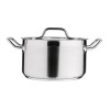 Nisbets Essentials Stainless Steel Stew Pot With Lid 240mm