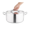 Nisbets Essentials Stainless Steel Stew Pot With Lid  320mm