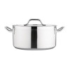 Nisbets Essentials Stainless Steel Stew Pot With Lid  320mm