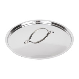 Vogue Stainless Steel & Aluminium Tri-Wall Stew Pan Lid 240mm